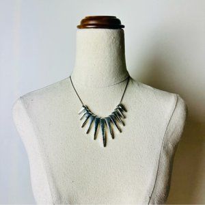 Vintage Silver Colour Tribal Goth Necklace